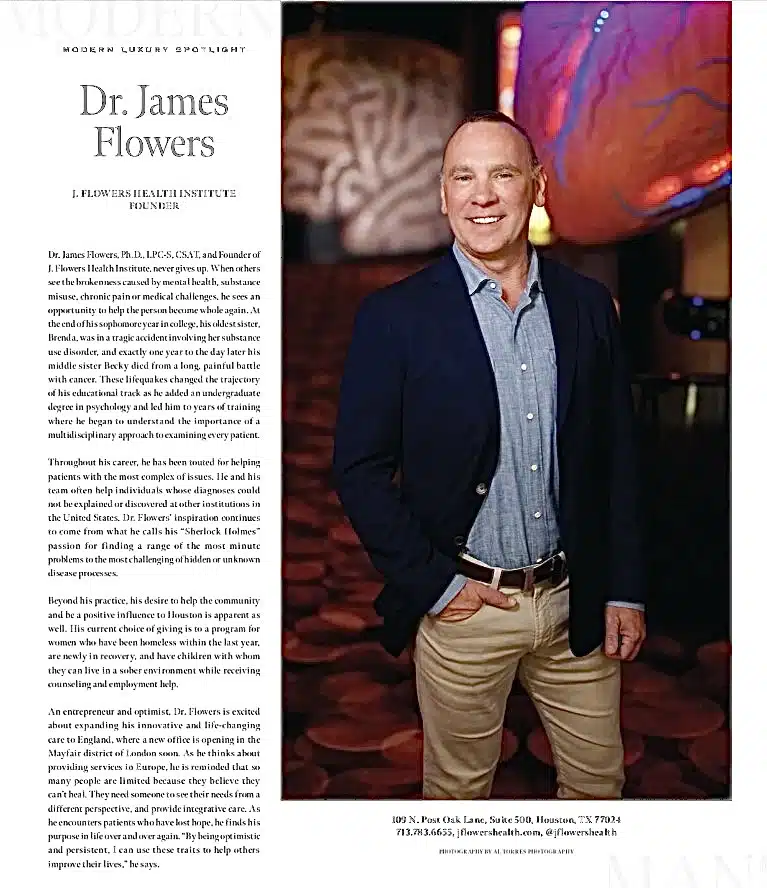 Press about Dr. James S. Flowers. Ph.D., LPC-S, CSAT. Founder, President - J.Flowers Health Institution - Call Us Now